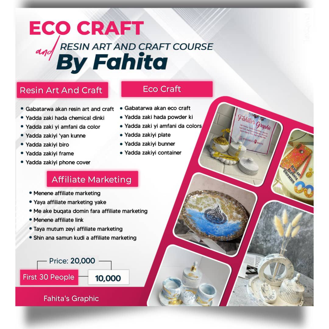 Resin Art & Eco Craft Course 