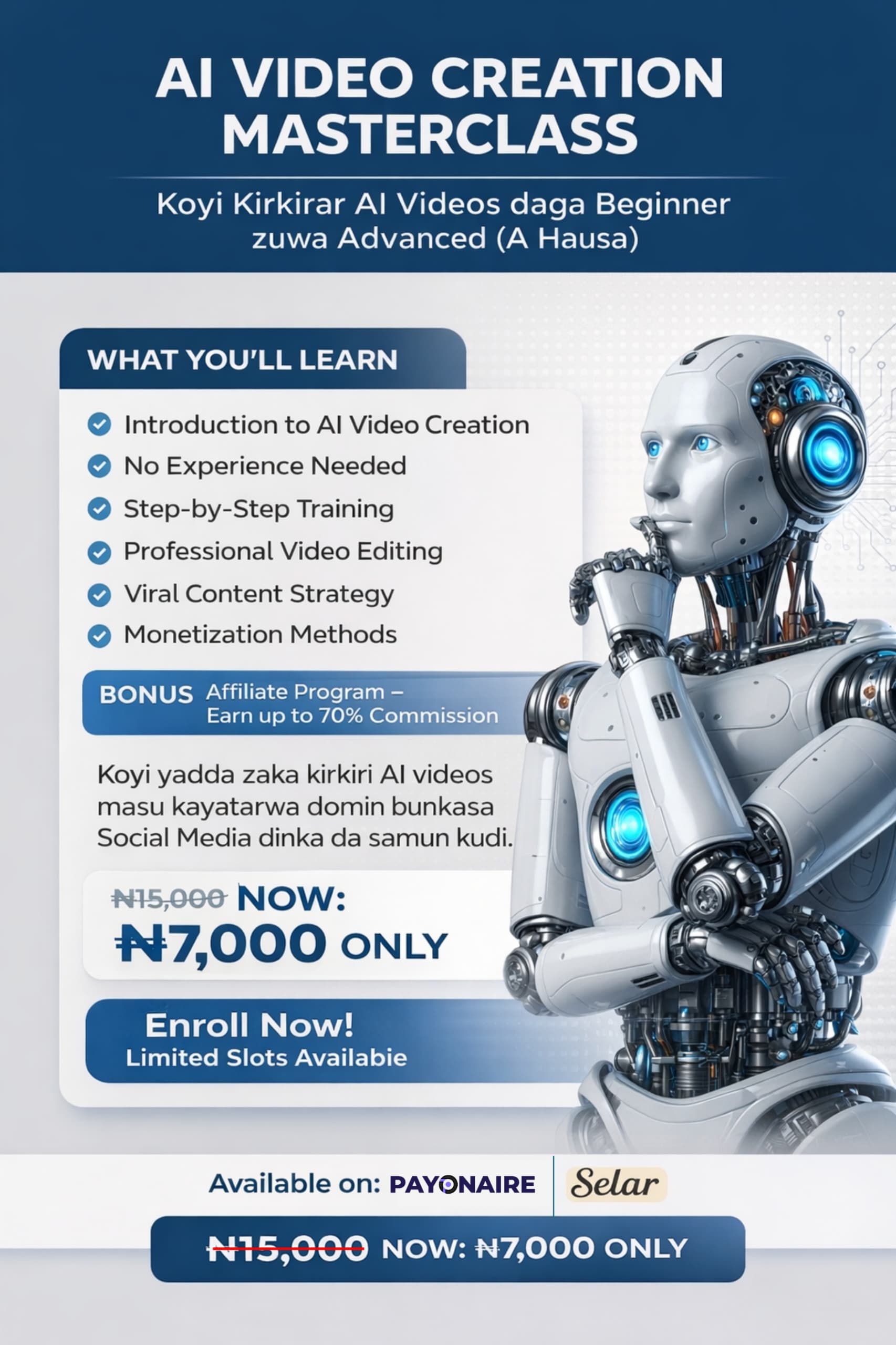 AI VIDEO CREATION MASTERCLASS (IN HAUSA)